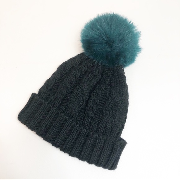 Anthropologie Accessories - Anthropologie Kyi Kyi Canada Faux Pompom Beanie